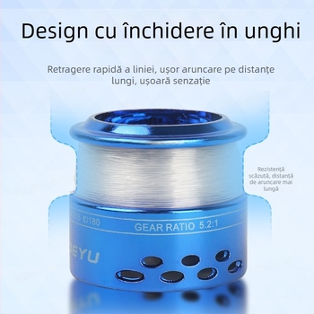 Nabei 200-tip mică mulinetă de pescuit cu linie