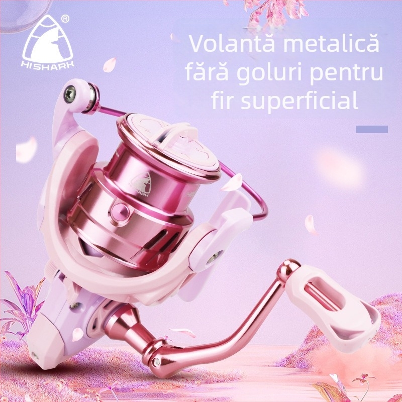 Mulinetă de spinning Black Shark, construcție integral metalică, raport de transmisie înalt, aruncare lungă, ambalate în cutii cu 20 buc