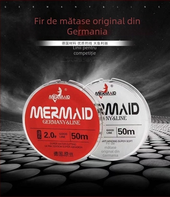 Linie principală de pescuit, nailon, anti-twist, super puternică, ambalaj 10 buc., Shanghai Mermaid