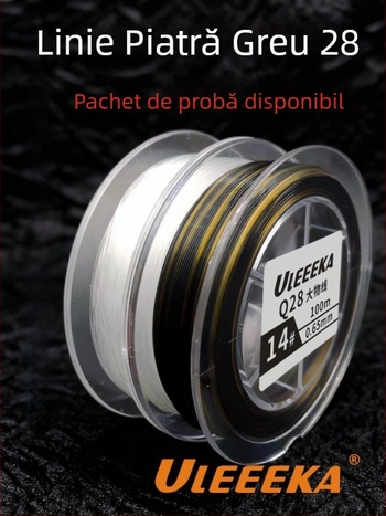 Linie principală de pescuit, nylon, rezistență 100, set 10 buc., marca Uleeeka