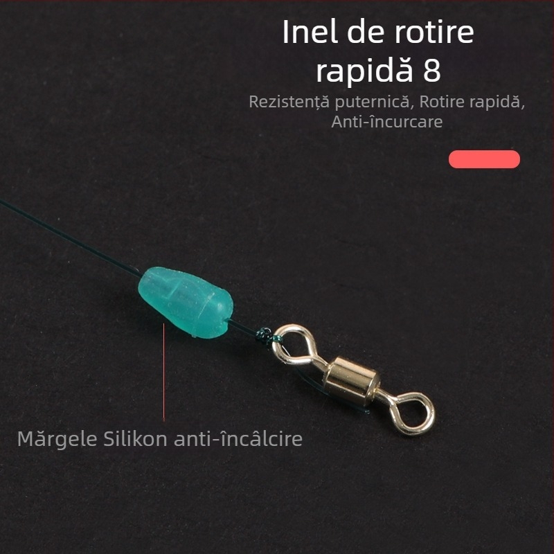 Set linie principală din nylon cu noduri întărite, pentru pescuit în râuri și lacuri, lungime 7.2