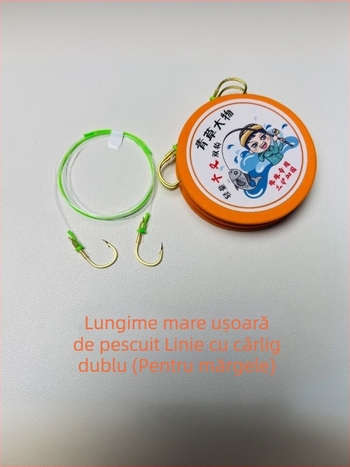 Lider din nailon pentru pești mari – pescuit Black Pit, design cu trei protecții