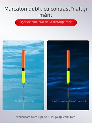 Set de linie de pescuit cu plută verticală și cârlige duble, gata legat, linia principală inclusă (Material: Floare de mătase; Lungime: Altă; Loc de pescuit: Altul)