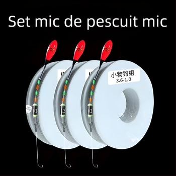 Set de linii de pescuit – legat manual, design fin, material din sârmă spumoasă pentru pescuit în râuri și lacuri