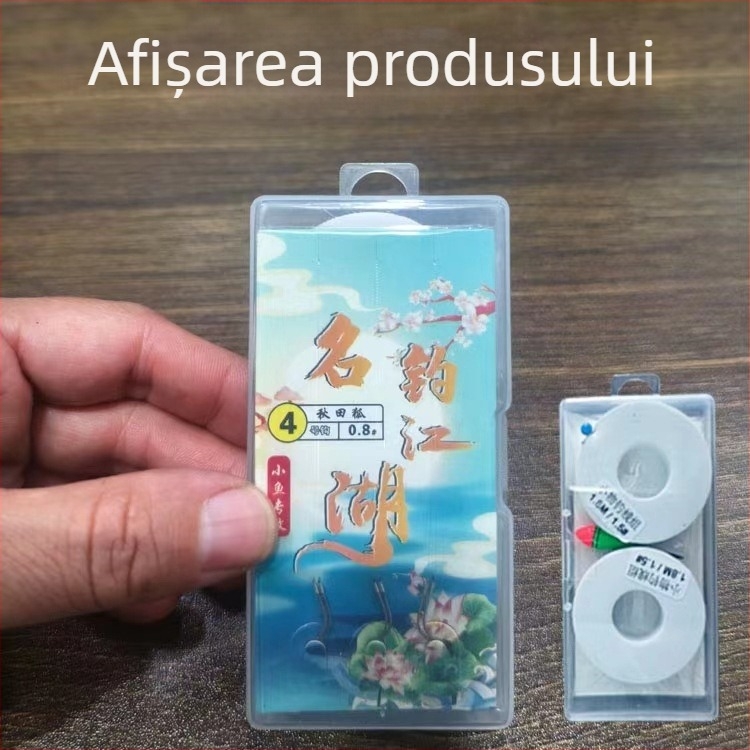 Set de linii de pescuit – legat manual, design fin, material din sârmă spumoasă pentru pescuit în râuri și lacuri