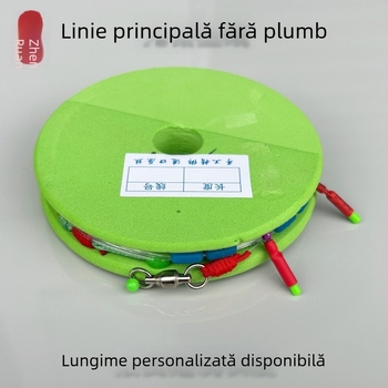 Set linie de pescuit - fără plumb, noduri diamant întărite, filament de nylon, 4.5–20 m, Groapa Neagră