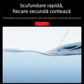 Set linie de pescuit - fără plumb, noduri diamant întărite, filament de nylon, 4.5–20 m, Groapa Neagră