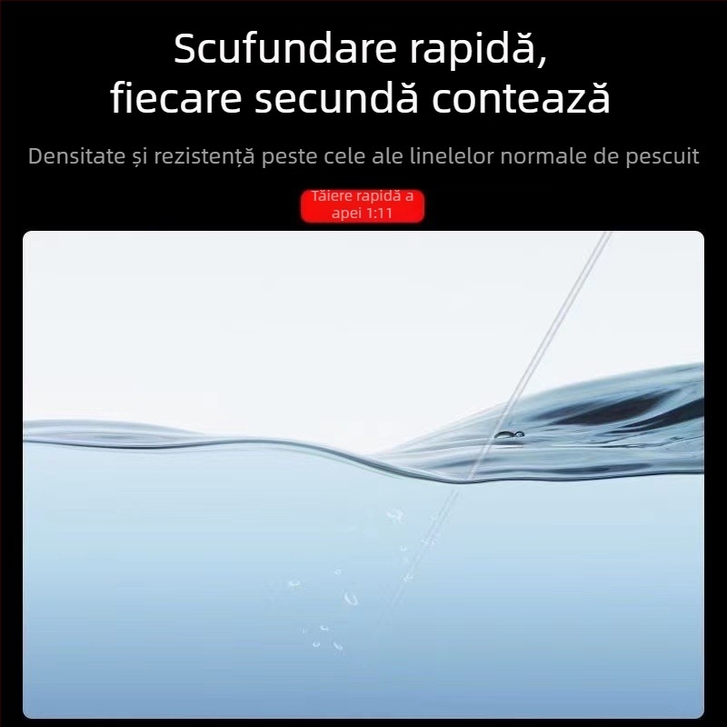 Set linie de pescuit - fără plumb, noduri diamant întărite, filament de nylon, 4.5–20 m, Groapa Neagră