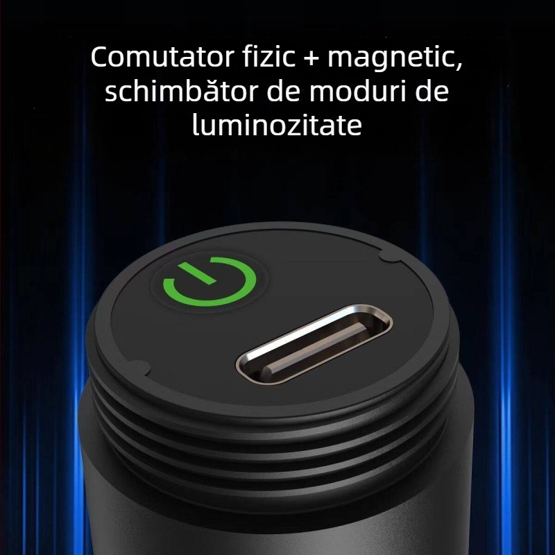 Lumină de navigație nocturnă pentru ambarcațiune – LED, carcasă ABS+PC, alimentare reîncărcabilă, model T1, comutator tactil inteligent