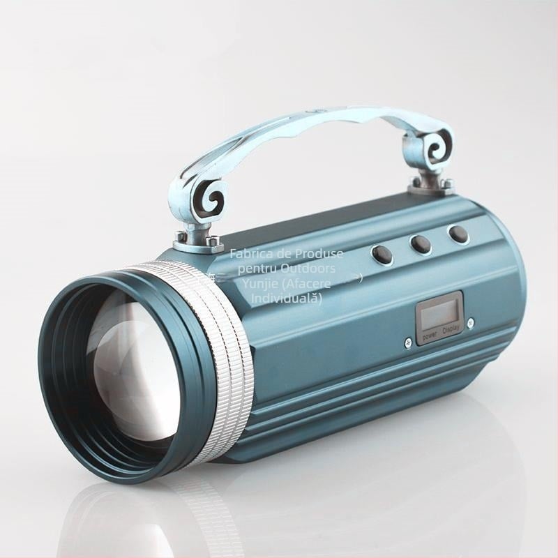 Lampa de pescuit de noapte LED, corp din aliaj de aluminiu, 25W, 18000mAh, rază 200–500 m