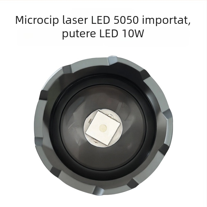 Cap de lampă pentru pescuit de noapte cu alimentare USB externă, curent constant, focalizare reglabilă la 5V, sursă de lumină cu trei LED-uri, rază 200–500 m