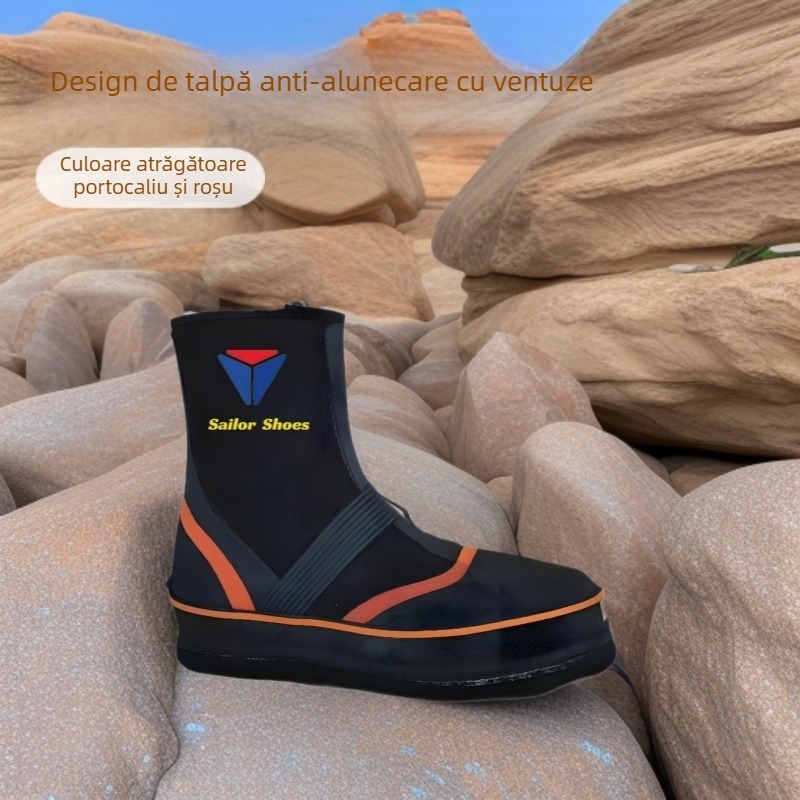 Pantofi de pescuit Sailor Shoes — Cauciuc, Ghete de gleznă, Cod Dx-2