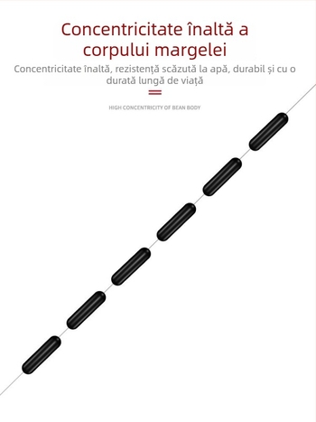 Mărgele spațiale în formă de măslină – set pentru linia principală de pescuit, 50 de seturi