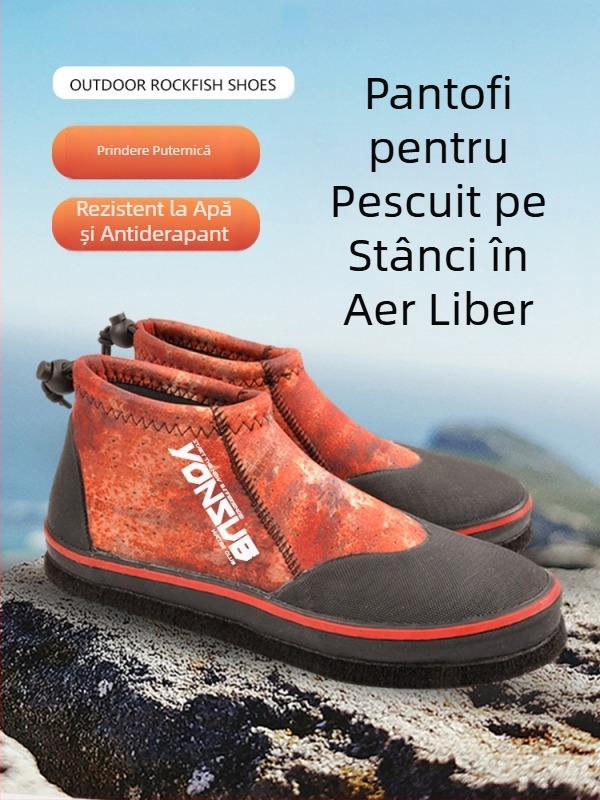 Pantofi de pescuit YonSub Yz010 — neopren, talpă din fetru, pentru adulți