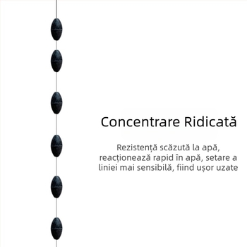 Kit de accesorii pentru pescuit - Space Bean, 48 de pachete pe placă, concentricitate înaltă