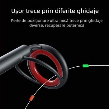 Set linie de pescuit din bumbac cu plută glisantă, noduri din bumbac, două mărgele spațiu pentru aruncări lungi, două opritoare de poziție — Material: floare de mătase; Origine: Altă