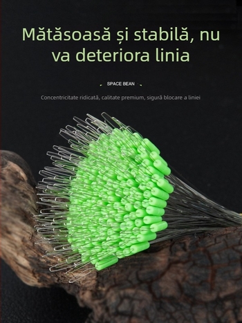 Space Beans din silicon cu mărgele de blocare – Accesorii de pescuit; Material: silicon; Origine: Anhui; Tip produs: Space Beans; Caracteristică: Blocare