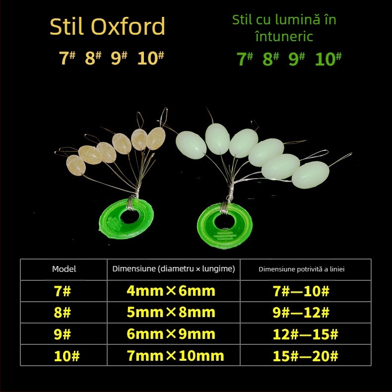 Oxford Space Beans luminoase - set de linie de pescuit (Origine: China)
