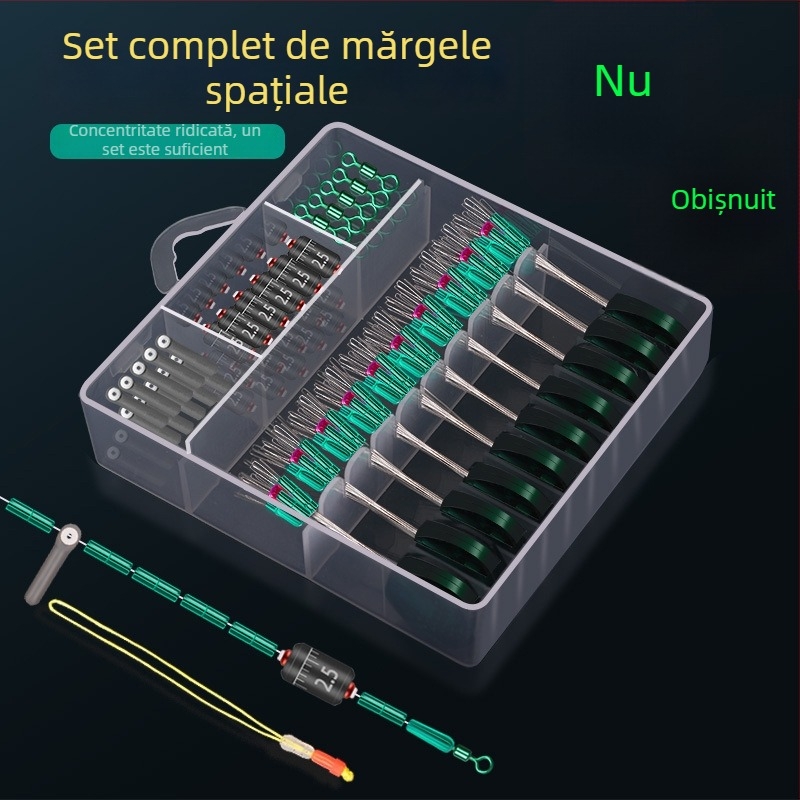 Set de perle spațiale, ediție specială, greutate rapidă cu nucleu dublu plutitor, inel în formă de opt, set linie PE pentru pescuit