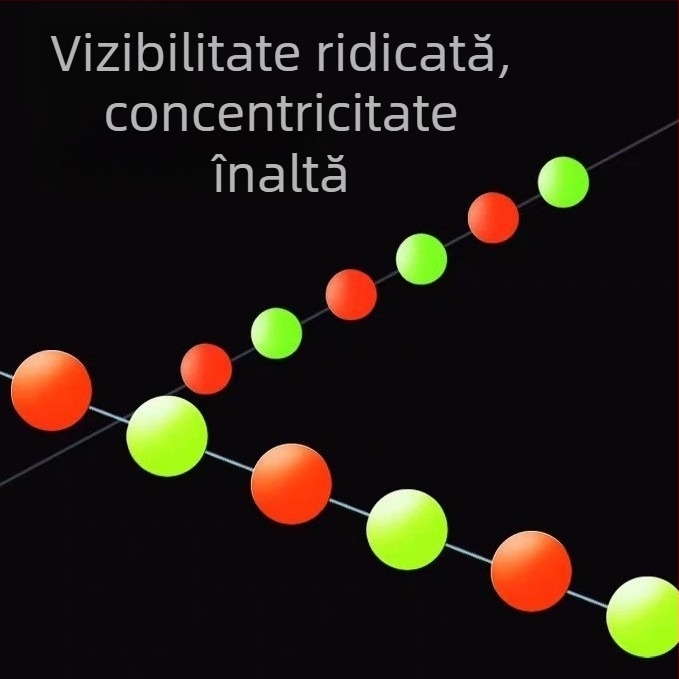Set de linie de pescuit din silicon, cu mărgele spațiale, mărgele de înaltă vizibilitate, accesorii pentru pescuit în curs, sfere fluorescente