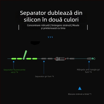 Set de linie principală lucrat manual pentru pescuit competitiv Tai-diao, cu linie de nailon rezistentă