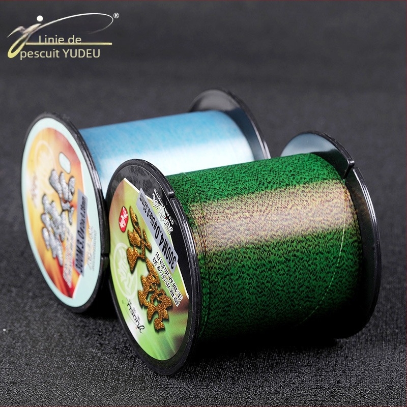 Linie principală de pescuit, nylon, culoare schimbătoare, set 300