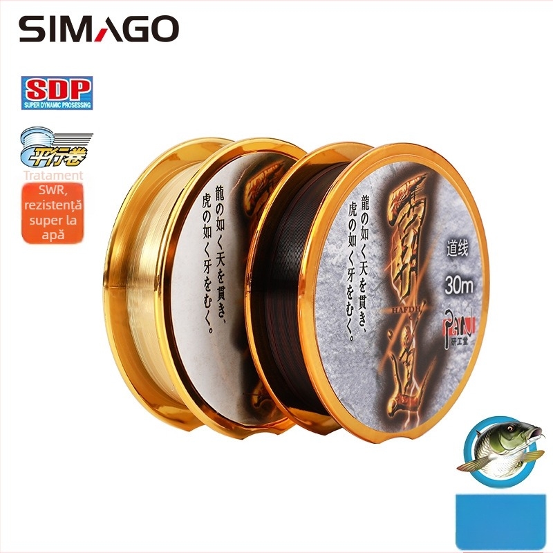 Linie principală de pescuit din nylon, rezistentă, cutie cu 5 tăvi