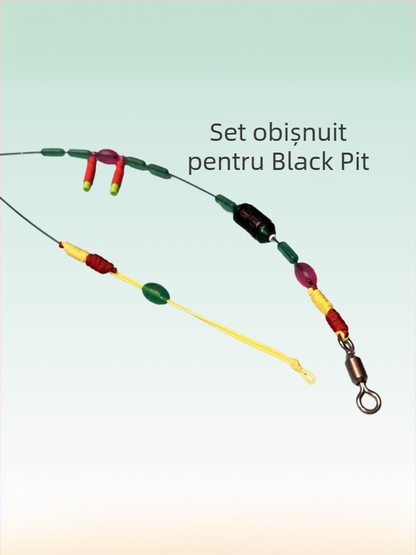 Set linie pescuit – mătase din nylon, 5,4 m, Black Pit, origine Huangchuan