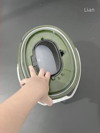 Găleată ovală pentru pești vii cu filtru, cu dublu strat PP, pentru apele de râu, 714 g