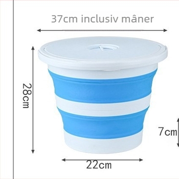 Găleată pliabilă pentru pești vii, cu capac, pentru pescuit în aer liber, mare capacitate, din polipropilenă (PP)