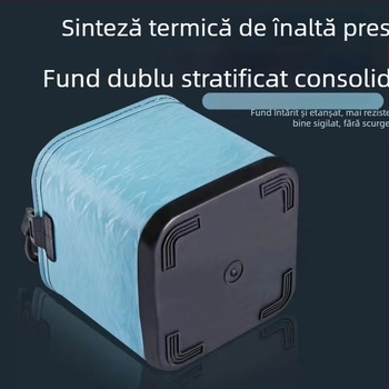 Galeată pliabilă pătrată pentru pescuit | Material: Adeziv moale | 1 buc.