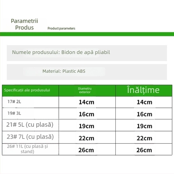 Găleată ABS pliabilă pentru pești vii, cu capac și funie, portabilă pentru pescuit