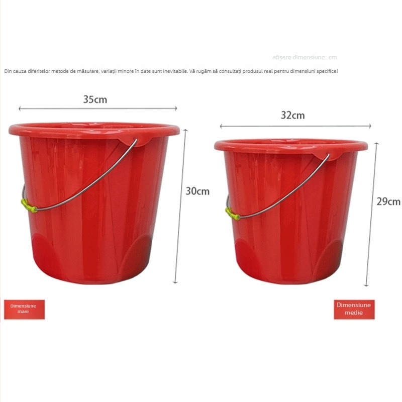 Găleată din plastic cu mâner, portabilă, design îngroșat pentru spălarea mașinii în aer liber și pescuit, Jin cheng, material PP, lansată în 2020, greutate brută 380