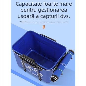 Găleată pentru pește EVA – dintr-o singură piesă, groasă, pentru pești vii și momeli