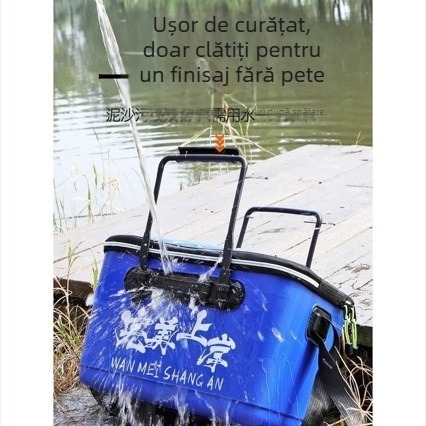 Găleată pentru pește EVA – dintr-o singură piesă, groasă, pentru pești vii și momeli