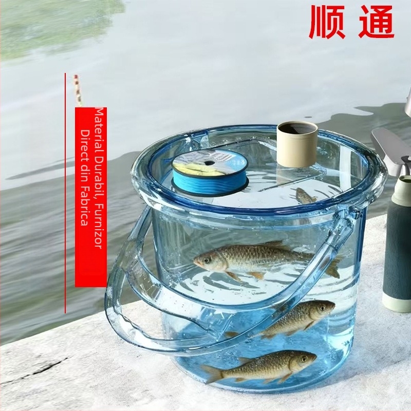 Găleată de pescuit portabil, cu pereți groși, din plastic, rezistentă la temperaturi înalte, potrivită pentru cămine studențești