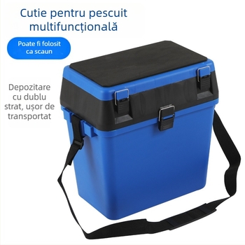 Cutie multifuncțională pentru pescuit cu năluci, șezut ușor, construcție îngroșată, rezistentă la uzură, anti-cadere (Material: Altul; Greutate brută: Altă)