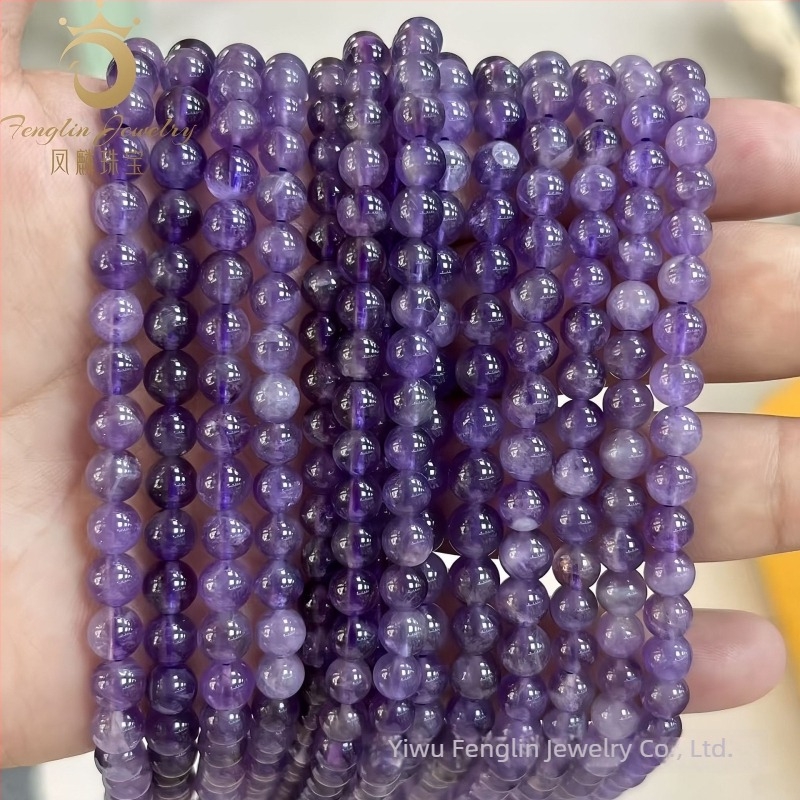 Accesorii pentru bijuterii DIY – mărgele din ametist natural, tăiere, șlefuire, lustruire, semi-fabricat