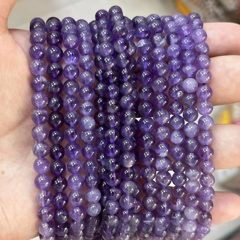 Accesorii pentru bijuterii DIY – mărgele din ametist natural, tăiere, șlefuire, lustruire, semi-fabricat