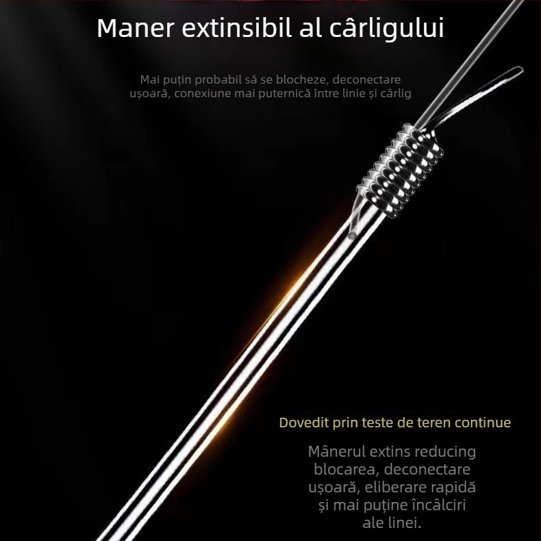 Set Waves cu cârlige duble pentru sub-linie, cu dinți, 200 bucăți pentru pescuit la crap