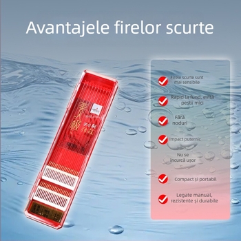 Mermaid Beauty lider ultra-scurt cu două cârlige – set montaj pescuit cu manșete aurii (cu cârlige cu dinți și fără dinți)