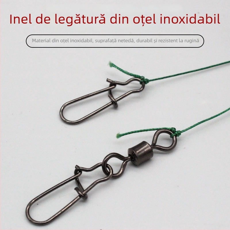 Bojiang set cârlige cu șnur pentru pescuit la lac – antiîncurcări, 100 bucăți