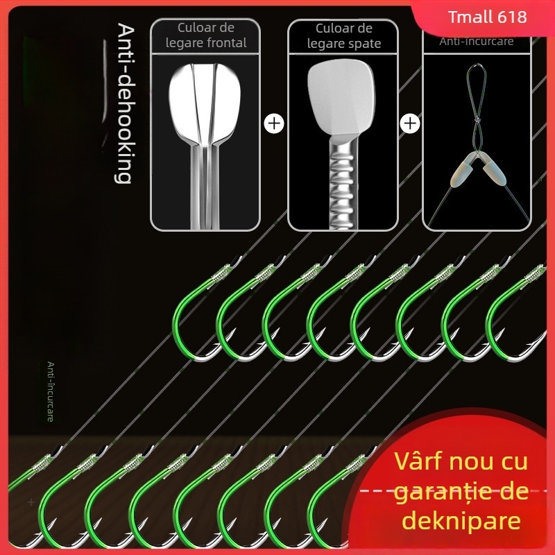 Cârlig de pescuit obișnuit, cu zimpi pentru pescuit în ocean, râu și lac