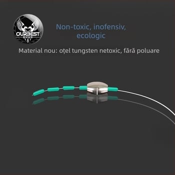 Set de greutăți pentru pescuit din oțel de înaltă densitate, greutăți cu cavitate internă reglabile, pentru pescuit marin