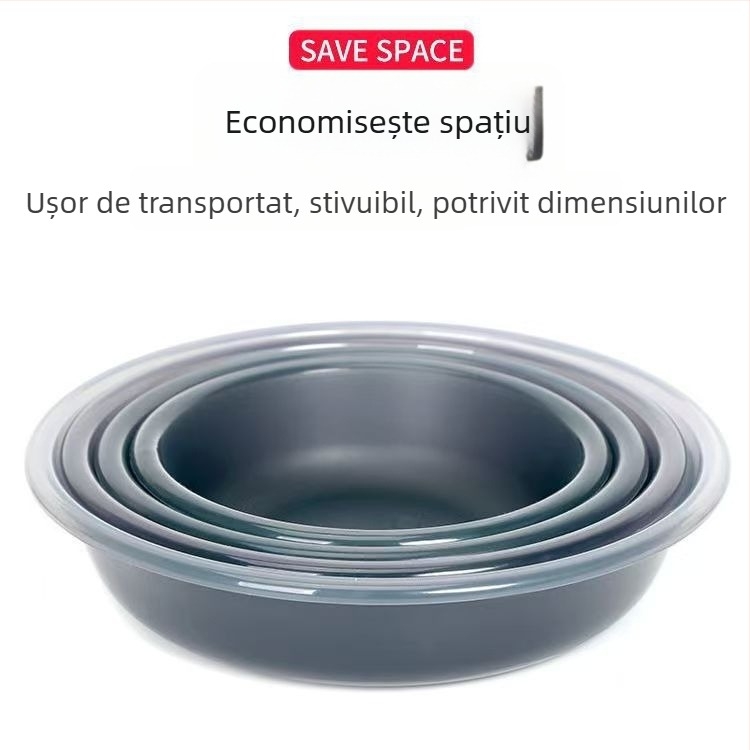 Jujiang set de amestecare a momelilor pentru pescuit, patru piese, tavă antiaderentă pentru amestec, cutie pliabilă și bol pentru momeli, material plastic + magnetic