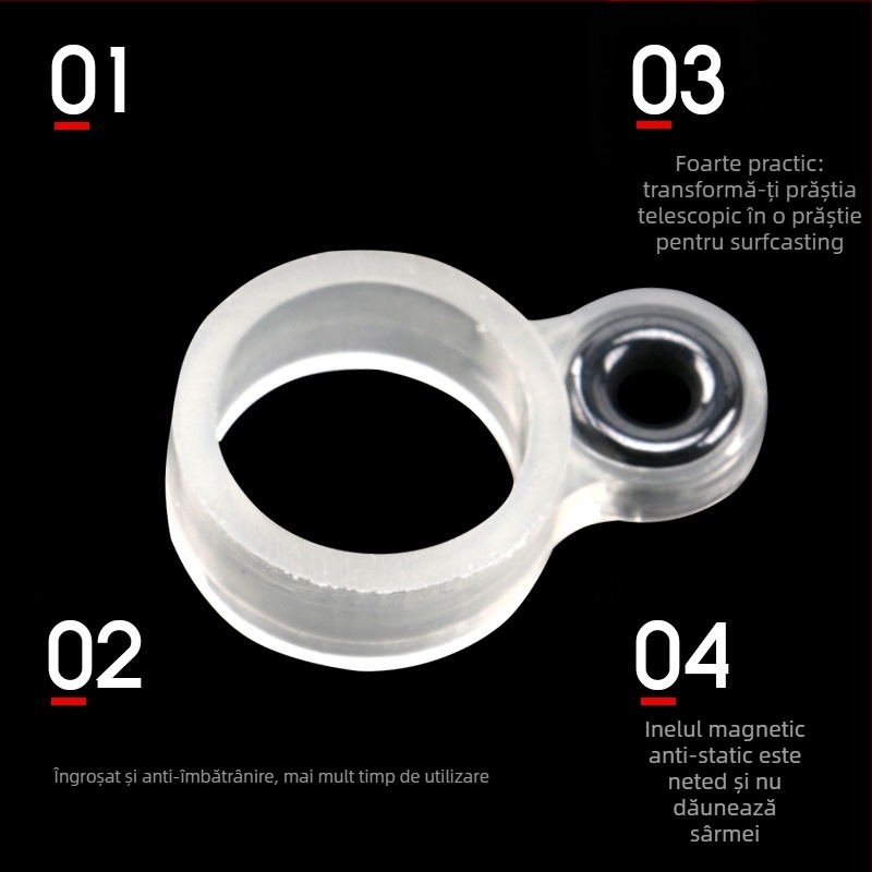 Inel de ghidaj pentru undiță de pescuit marin pentru aruncări la distanță, accesoriu DIY de modificare, Mu Huang, China