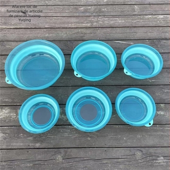 Bazin magnetic pliat pentru momeli, recipient portabil pentru amestecarea momelilor, din plastic