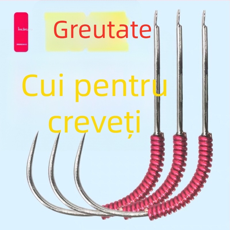 Set de cârlige pentru creveți cu cârlige simple și duble, cârlige obișnuite, Brand 1