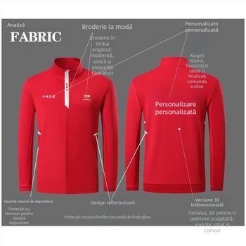 Set sportiv pentru copii de iarnă cu guler detașabil, mâneci lungi, poliester, unisex, potrivit pentru iarnă, primăvară și toamnă