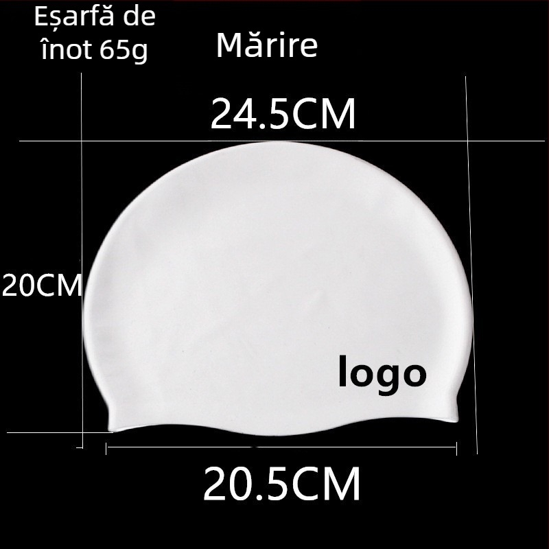 Șapcă de înot din silicon, impermeabilă, cu protecție pentru urechi, pentru adulți